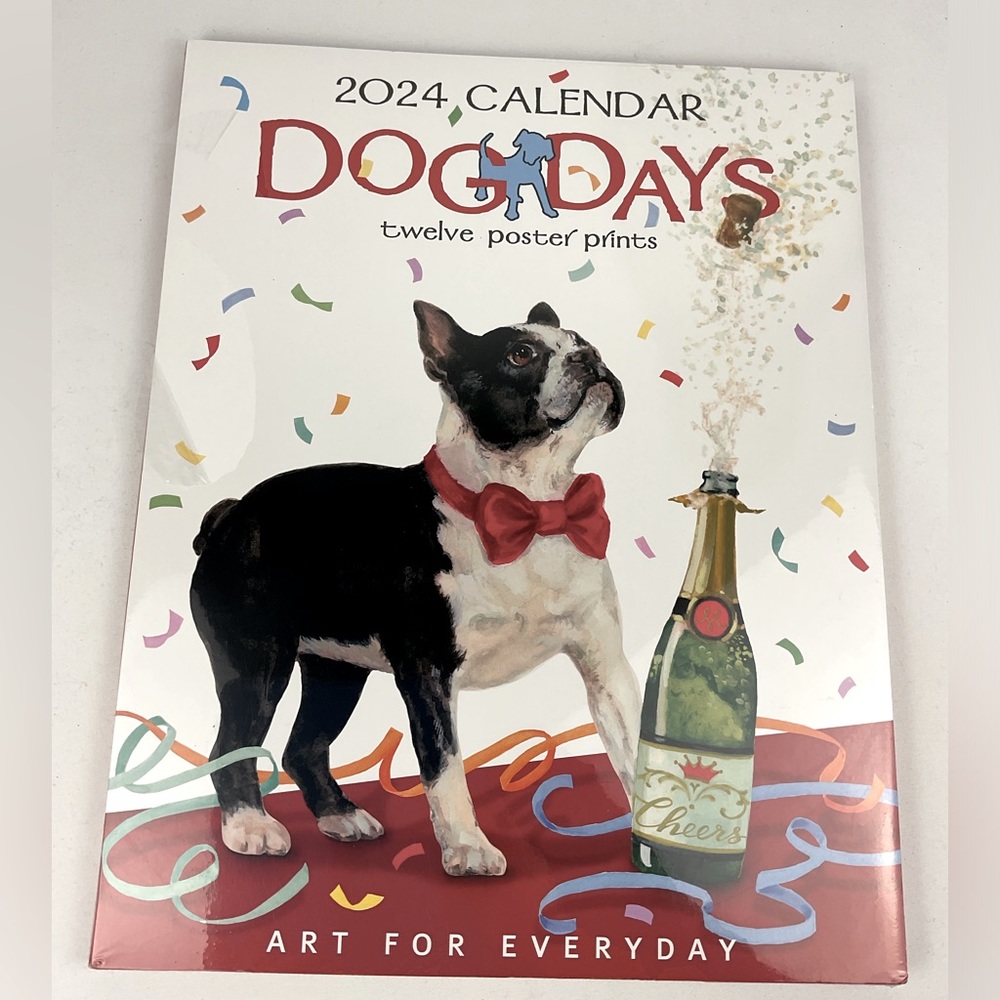 NWT  Dog Days Poster Collection - Classic Poster Calendars 2024-Art For Everyday